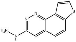 3-hydrazinethieno(2,3-h)cinnoline Struktur