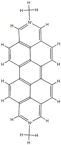 Dimethyldiazaperopyrenium Struktur