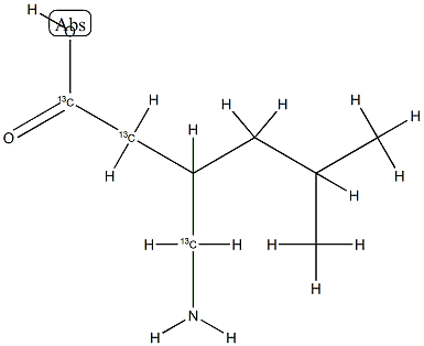 Pregabalin-13C3 solution Struktur