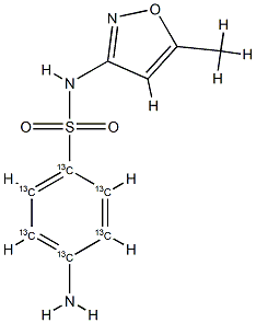 SulfaMethoxazole-13C6 Struktur