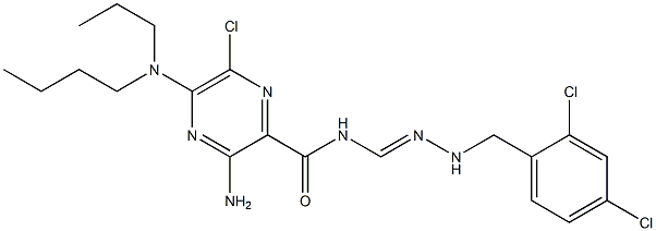 5-(N-propyl-N-butyl)-2',4'-dichlorobenzamil amiloride Struktur