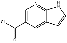 1H-pyrrolo[2,3-b]pyridine-5-carbonyl chloride Struktur