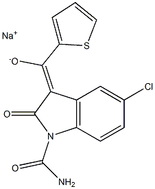 Tenidap sodium salt Struktur