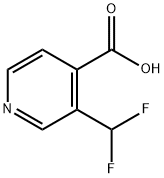 3-Difluoromethyl)pyridine-4-carboxylic acid Struktur