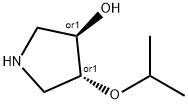 trans-4-isopropoxy-3-pyrrolidinol(SALTDATA: HCl) Struktur