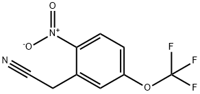 2-(2-nitro-5-(trifluoromethoxy)phenyl)acetonitrile Struktur