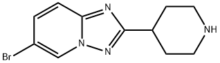 6-Bromo-2-(Piperidin-4-Yl)-[1,2,4]Triazolo[1,5-A]Pyridine(WX165003) Struktur