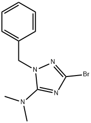 1-benzyl-3-bromo-N,N-dimethyl-1H-1,2,4-triazol-5-amine(SALTDATA: FREE) Struktur