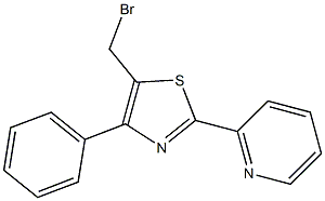 5-Bromomethyl-4-phenyl-2-(2-pyridyl)thiazole, 97% Struktur