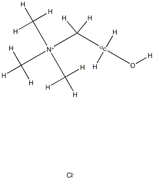 Choline  chloride-1-13C Struktur