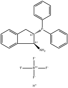 (1S,2S)-2-(Diphenylphosphino)-2,3-dihydro-1H-inden-1-aminiumtetrafluoroborate,min.97% Struktur