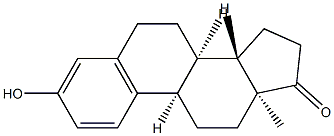 (9β)-3-Hydroxyestra-1,3,5(10)-trien-17-one Struktur