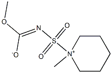 N-Methyl-N-{[(methoxycarbonyl)amino]sulfonyl}piperidinium inner salt Struktur