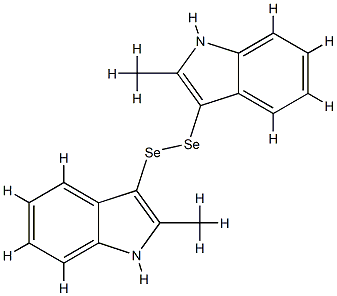 Bis(2-methyl-1H-indol-3-yl) perselenide Struktur