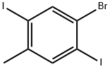 1-Methyl-4-bromo-2,5-diiodobenzene Struktur