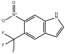 6-nitro-5-(trifluoroMethyl)-1H-indole Struktur