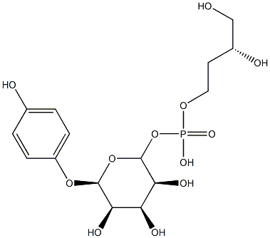 6-arbutinphosphoglycerol Struktur