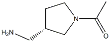 1-[(3S)-3-(aMinoMethyl)pyrrolidin-1-yl]ethan-1-one Struktur