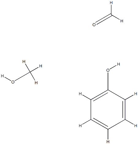 Formaldehyde, polymer with methanol and phenol Struktur