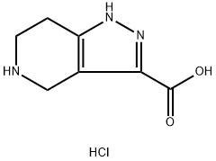 1H-pyrazolo[4,3-c]pyridine-3-carboxylic acid, 4,5,6,7-tetr Struktur