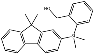 2-[(9,9-DiMethyl-2-fluorenyl)diMethylsilyl]benzyl alcohol, 95% Struktur