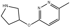 3-Methyl-6-(pyrrolidin-3-yloxy)pyridazine Struktur