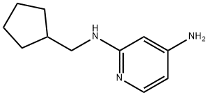 N2-(cyclopentylmethyl)pyridine-2,4-diamine Struktur