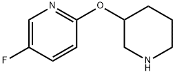 5-Fluoro-2-(piperidin-3-yloxy)pyridine Struktur