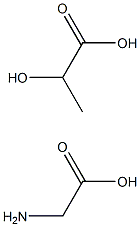 glycine-lactic acid copolymer Struktur