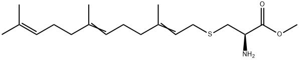 S-farnesylcysteine alpha-carboxyl methyl ester Struktur