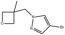 4-bromo-1-((3-methyloxetan-3-yl)methyl)-1H-pyrazole Struktur