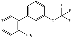 3-(3-(trifluoroMethoxy)phenyl)pyridin-4-aMine Struktur