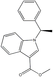 methyl 1-((R)-1-phenylethyl)-1H-indole-3-carboxylate Struktur