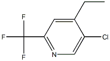 5-Chloro-4-ethyl-2-trifluoromethyl-pyridine Struktur