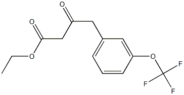 ethyl 3-oxo-4-(3-(trifluoromethoxy)phenyl)butanoate Struktur