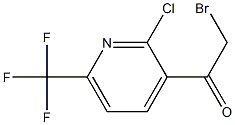 2-bromo-1-(2-chloro-6-(trifluoromethyl)pyridin-3-yl)ethanone Struktur