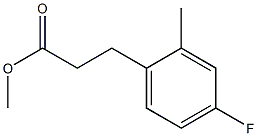 3-(4-Fluoro-2-methyl-phenyl)-propionic acid methyl ester Struktur