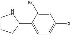 2-(2-bromo-4-chlorophenyl)pyrrolidine Struktur