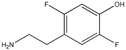 4-(2-Amino-ethyl)-2,5-difluoro-phenol Struktur