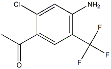 1-(4-Amino-2-chloro-5-trifluoromethyl-phenyl)-ethanone Struktur