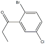 1-(2-bromo-5-chlorophenyl)propan-1-one Struktur