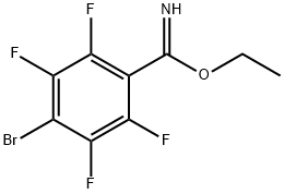 ethyl 4-bromo-2,3,5,6-tetrafluorobenzimidate Struktur