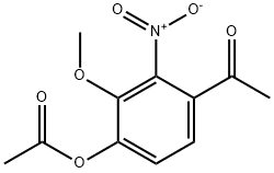 4-Acetyl-2-methoxy-3-nitrophenyl acetate Struktur