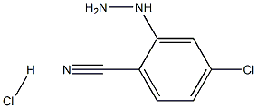 4-chloro-2-hydrazinylbenzonitrile hydrochloride Struktur