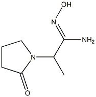 1-Pyrrolidineethanimidamide,N-hydroxy-alpha-methyl-2-oxo-(9CI) Struktur