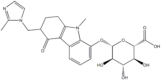 Ondansetron 8-D-glucuronide (mixture of isomers) Struktur