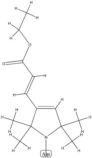 ethyl 3-(2,2,5,5-tetramethylpyrrollinyl-1-oxyl)propen-2-oate Struktur