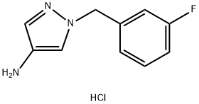 1-(3-fluorobenzyl)-1H-pyrazol-4-amine dihydrochloride Struktur