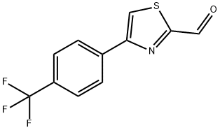 4-(4-TRIFLUOROMETHYL-PHENYL)-THIAZOLE-2-CARBALDEHYDE Struktur