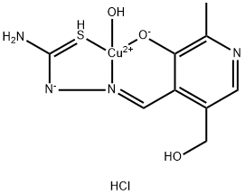 copper-thiosemicarbazone complex Struktur